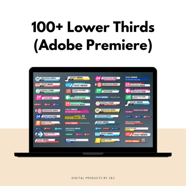 100+ Lower Thirds (Adobe Premiere)