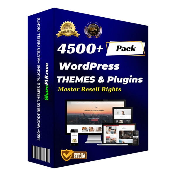 Expertise with 4500+ Themes and Plugins! and Master Resell Rights